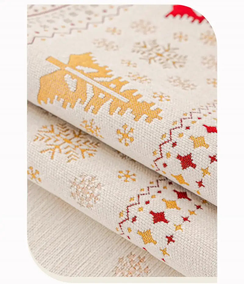 Christmas Tree Chenille Sofa Cushion Four-Season Anti-Slip Luxury Style Sofa Seat Covers