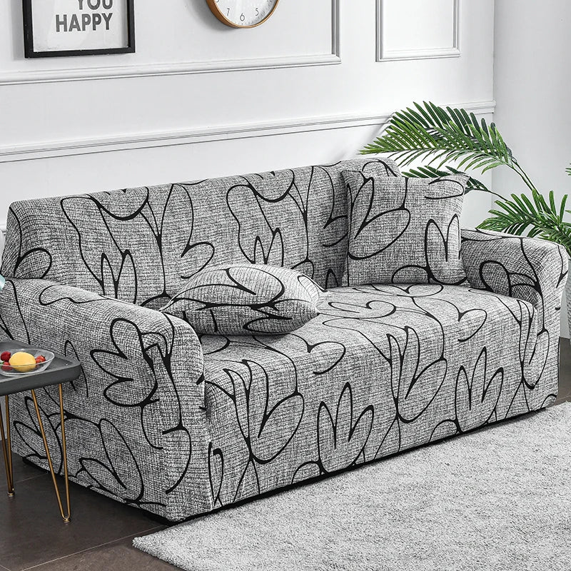 1pc Flower Printed Elastic Sofa Cover Antidirty Spandex Furniture Protector