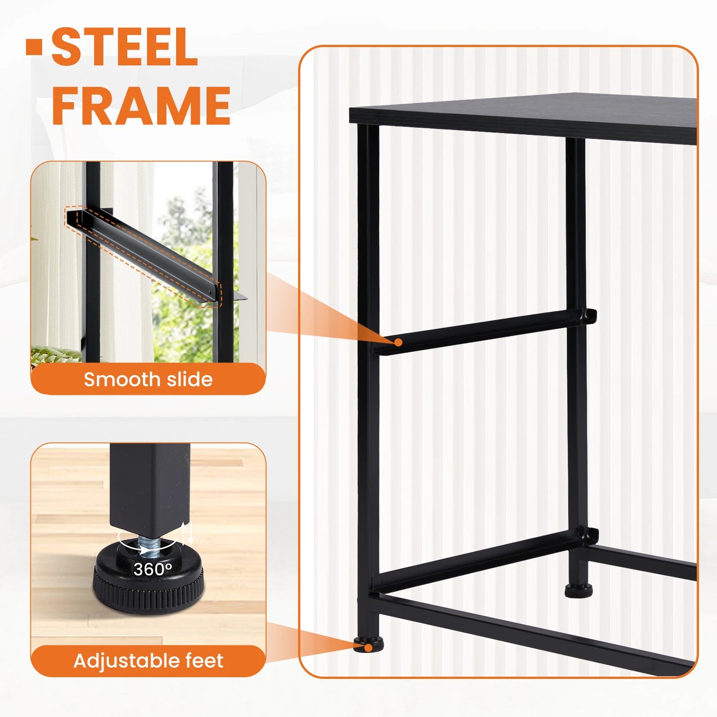 Nightstand Bedside Table Storage Chest Bedroom  Furniture