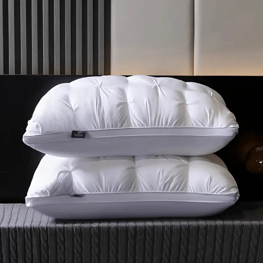 Luxurious 5-Star Hotel Quality Pillow 990g 20x30 Inches Deep Sleep Neck Support Non-Collapse High Pillow