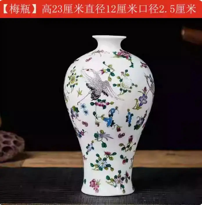 Jingdezhen-Black Porcelain Flower Vase, Crystal Glaze, Handmade,  Chinese Style