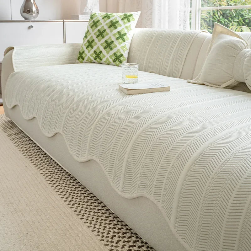 Summer Sofa Cover Cool Feeling Couch Covers Anti-Slip Towel Light Luxury