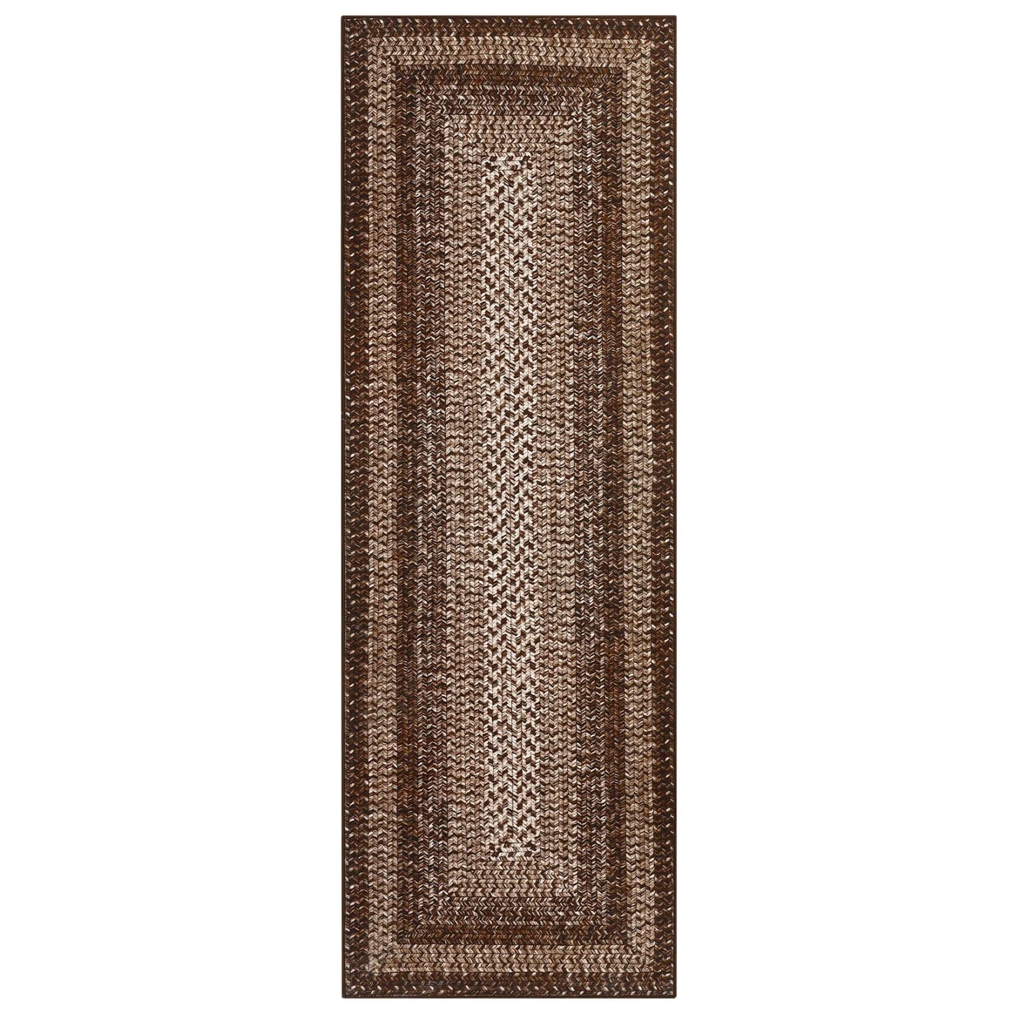 Washable Area Rugs Large Rugs for Living Room Modern Braided Print Non Slip