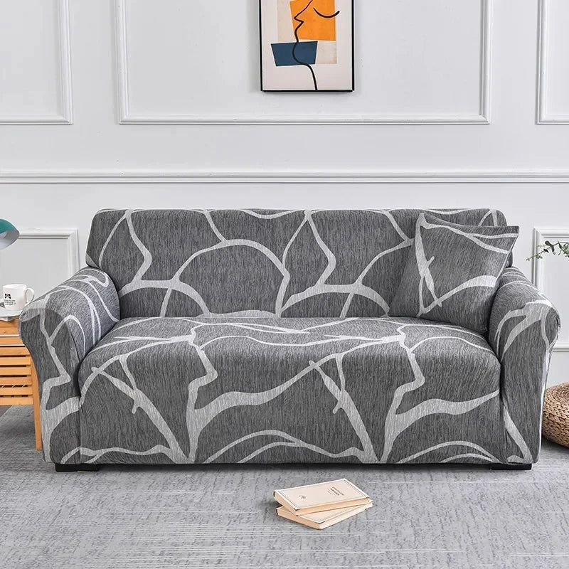 1pc Flower Printed Elastic Sofa Cover Antidirty Spandex Furniture Protector