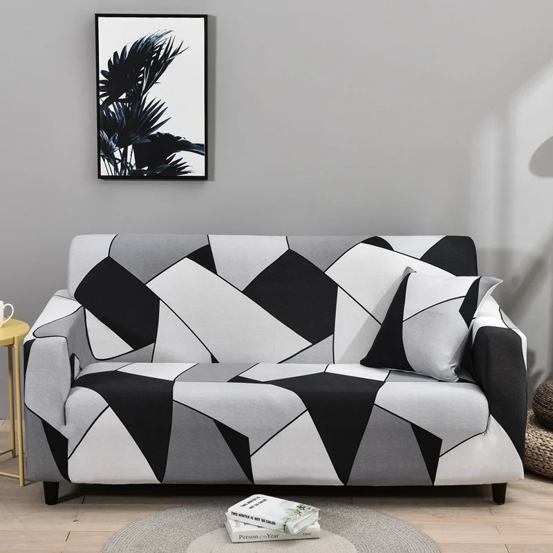 1pc Flower Printed Elastic Sofa Cover Antidirty Spandex Furniture Protector