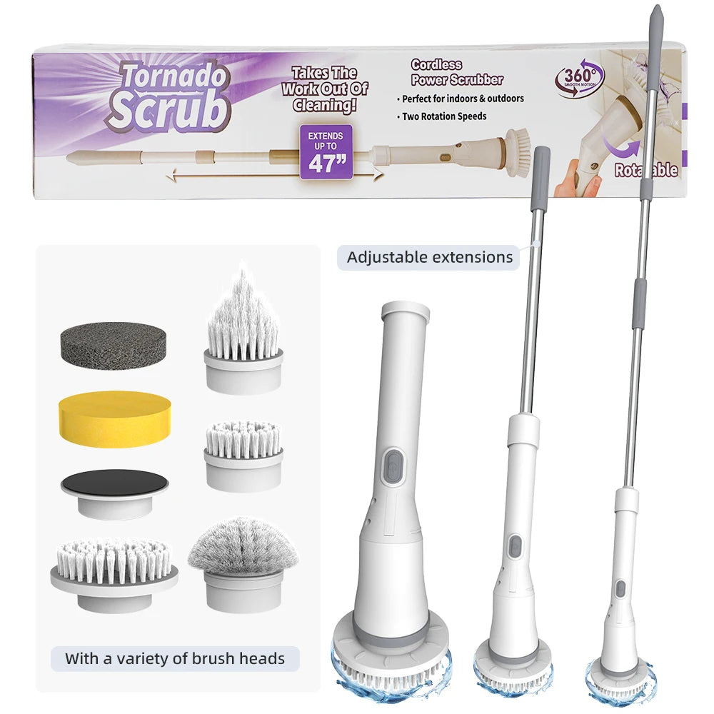 Electric Cleaning Brush 9 in 1 Multifunctional Wireless Rotatable Cleaning