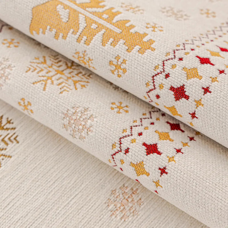 Christmas Tree Chenille Sofa Cushion Four-Season Anti-Slip Luxury Style Sofa Seat Covers