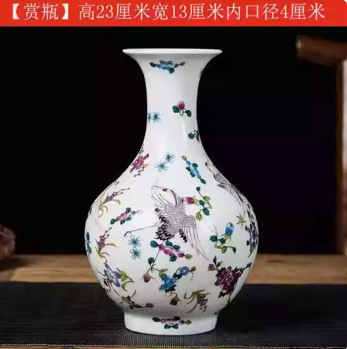 Jingdezhen-Black Porcelain Flower Vase, Crystal Glaze, Handmade,  Chinese Style