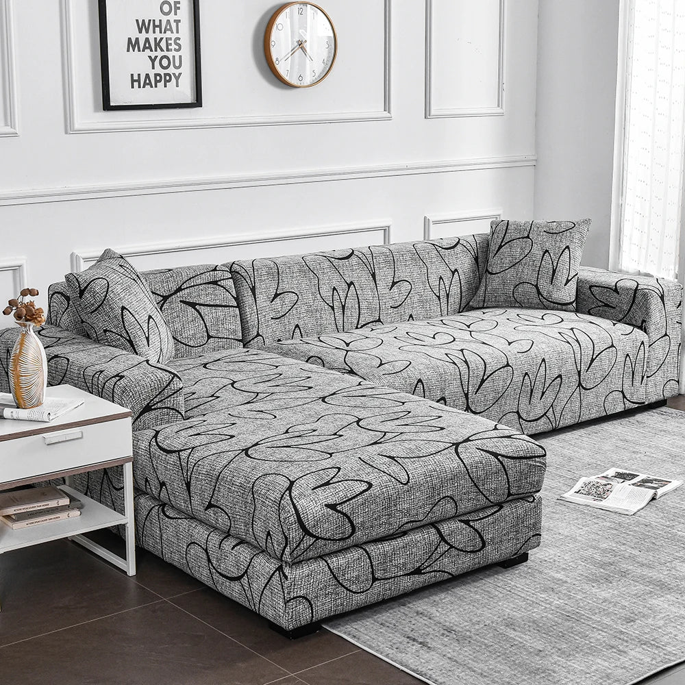 1pc Flower Printed Elastic Sofa Cover Antidirty Spandex Furniture Protector