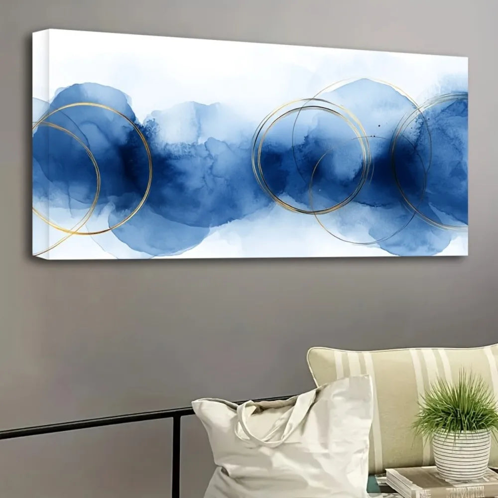 Wall Art Cloud Yellow Cloud abstract canvas, art printing,1.5 inch thick pine solid wood frame