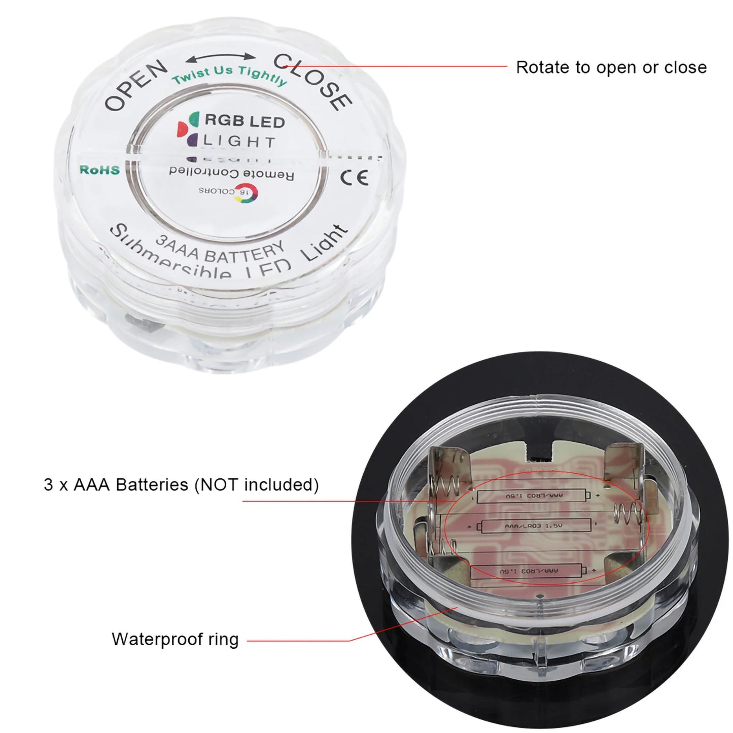 Swimming Pool Light Underwater Light /Set LED RGB Lights Waterproof Remote Control