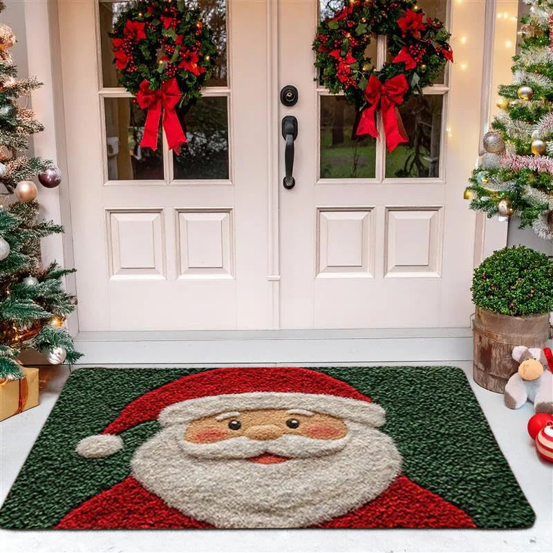 Christmas Carpet Door Merry Christmas Mat Santa Claus Outdoor Decorations Home 2025