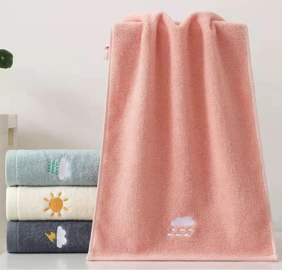 Set of 4 Hand Towels/ Soft Cotton Towels for Bath