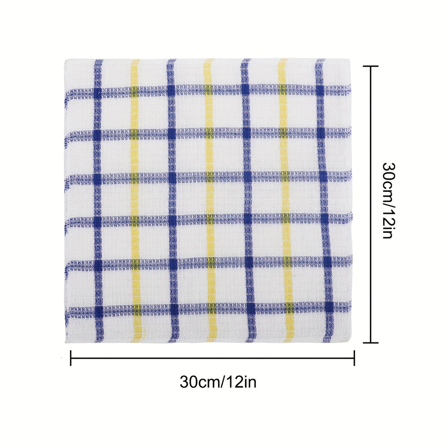 12pcs Kitchen Dish Cloths, Soft Absorbent Dishwashing Towel, , Reusable & Durable, 35cm/13in