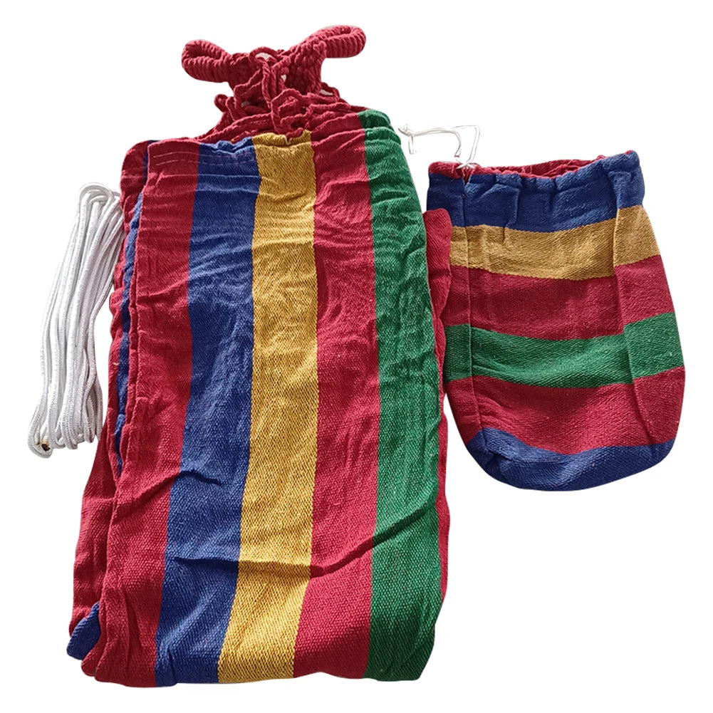 1-2 Person Fabric Hammock 264lbs Capacity  Pendant 102x32 in with Carry Bag