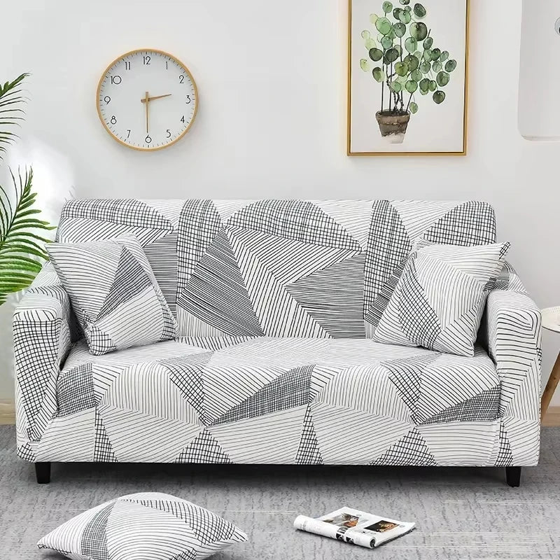 1pc Flower Printed Elastic Sofa Cover Antidirty Spandex Furniture Protector