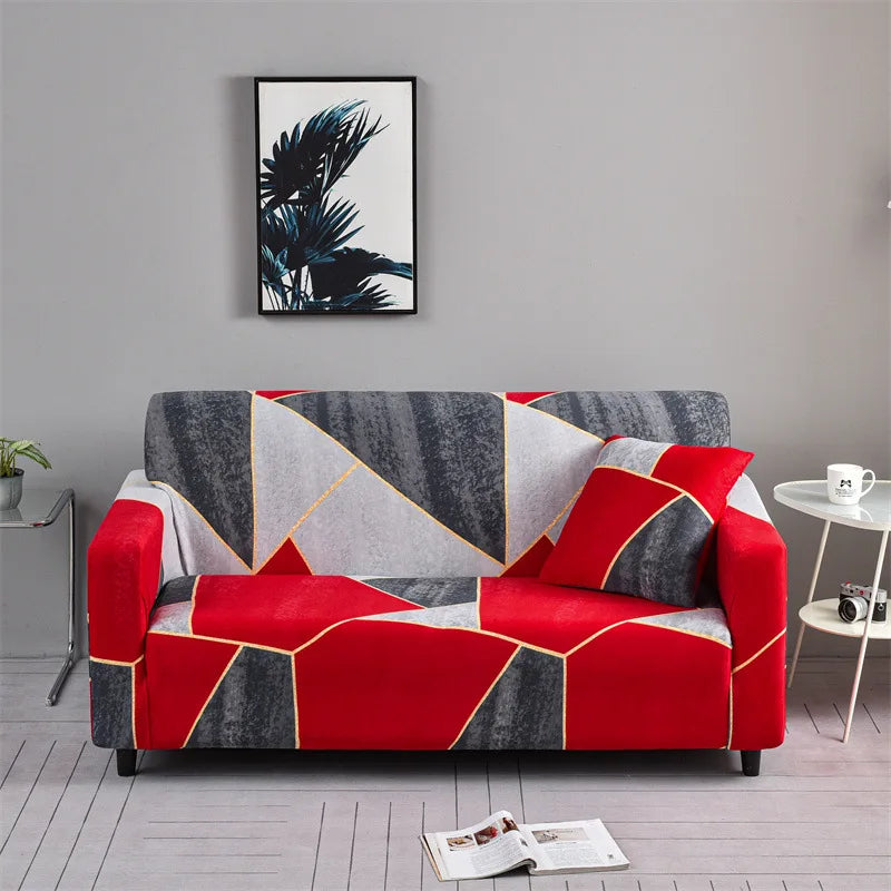 1pc Flower Printed Elastic Sofa Cover Antidirty Spandex Furniture Protector
