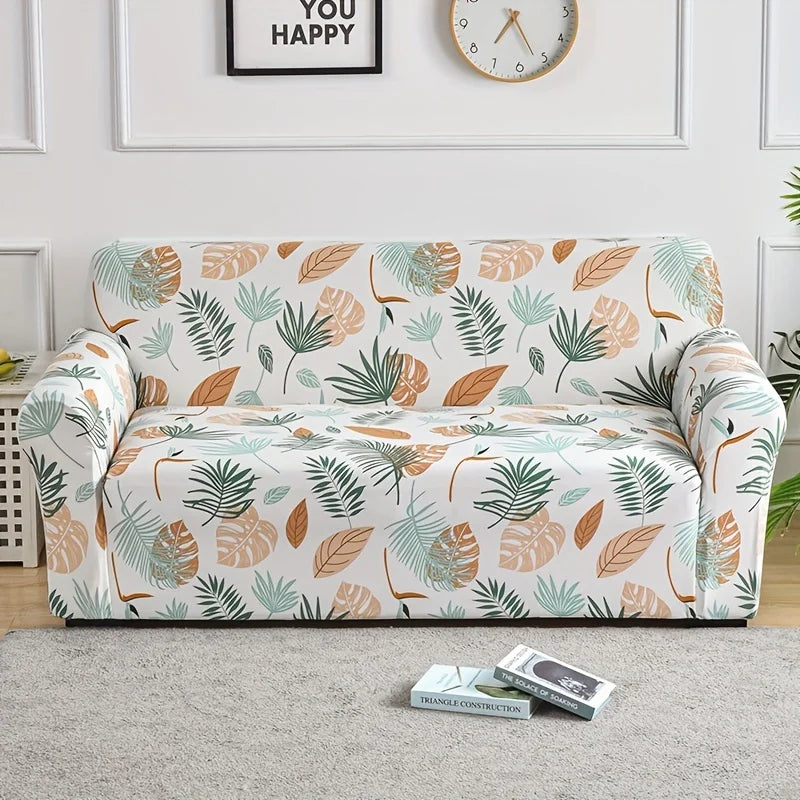 1pc Flower Printed Elastic Sofa Cover Antidirty Spandex Furniture Protector