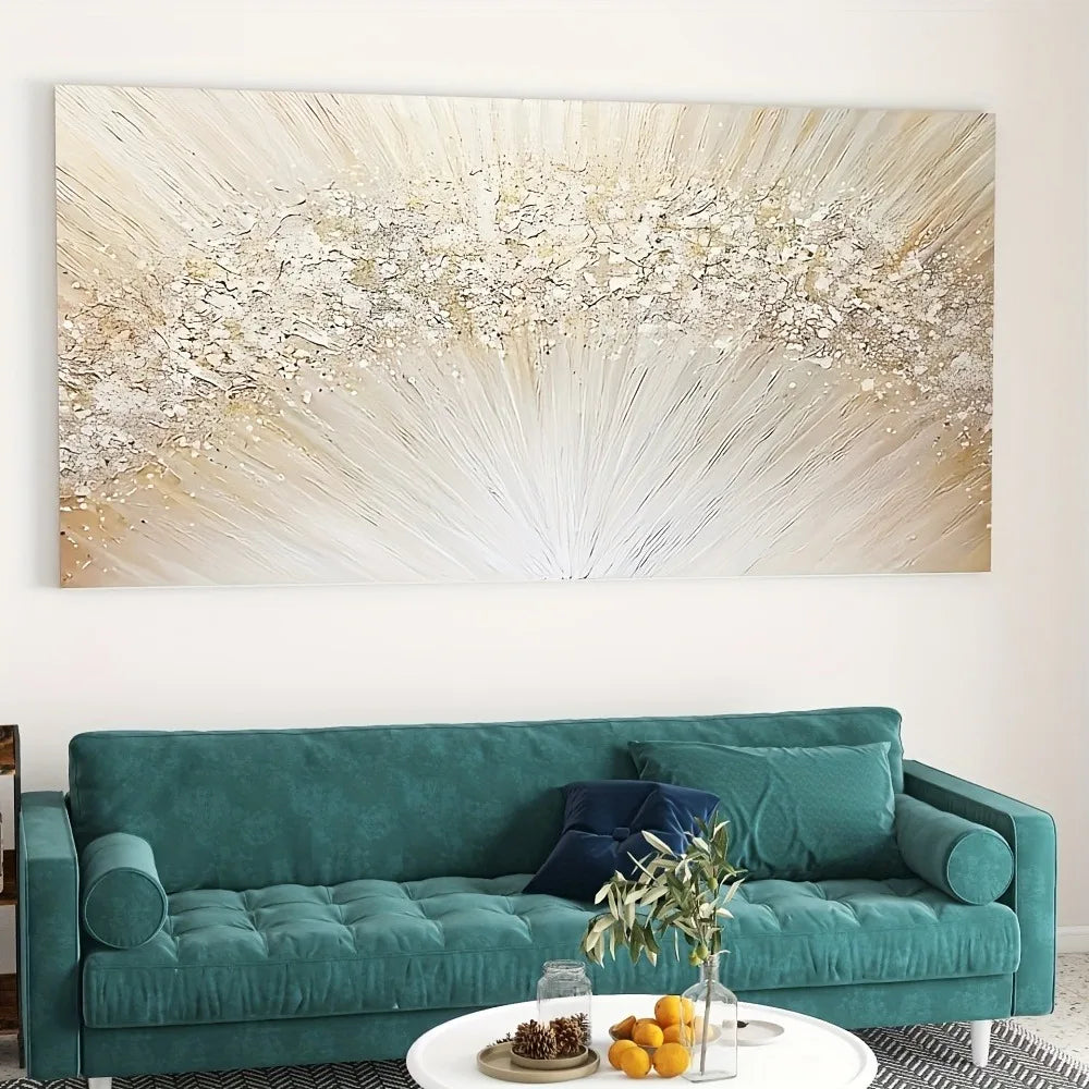 Twisting and bending of lines Visual flow in abstract painting solid frame