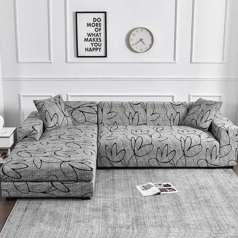 1pc Flower Printed Elastic Sofa Cover Antidirty Spandex Furniture Protector